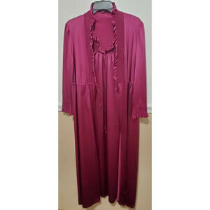 VTG JC Penneys Misses Plum Maxi Gown & Robe